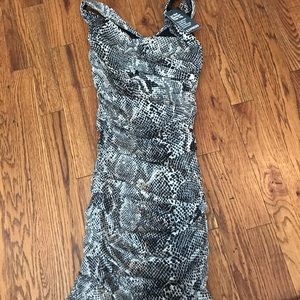 Never worn - snakeskin glitter bodycon dress!